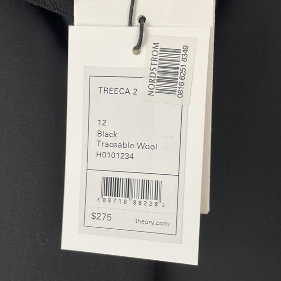 Theory New with tag black suit pant ankle - Picture 3 of 5